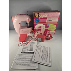 Barbie 2003 JAMAC Sewing Machine With Box Used